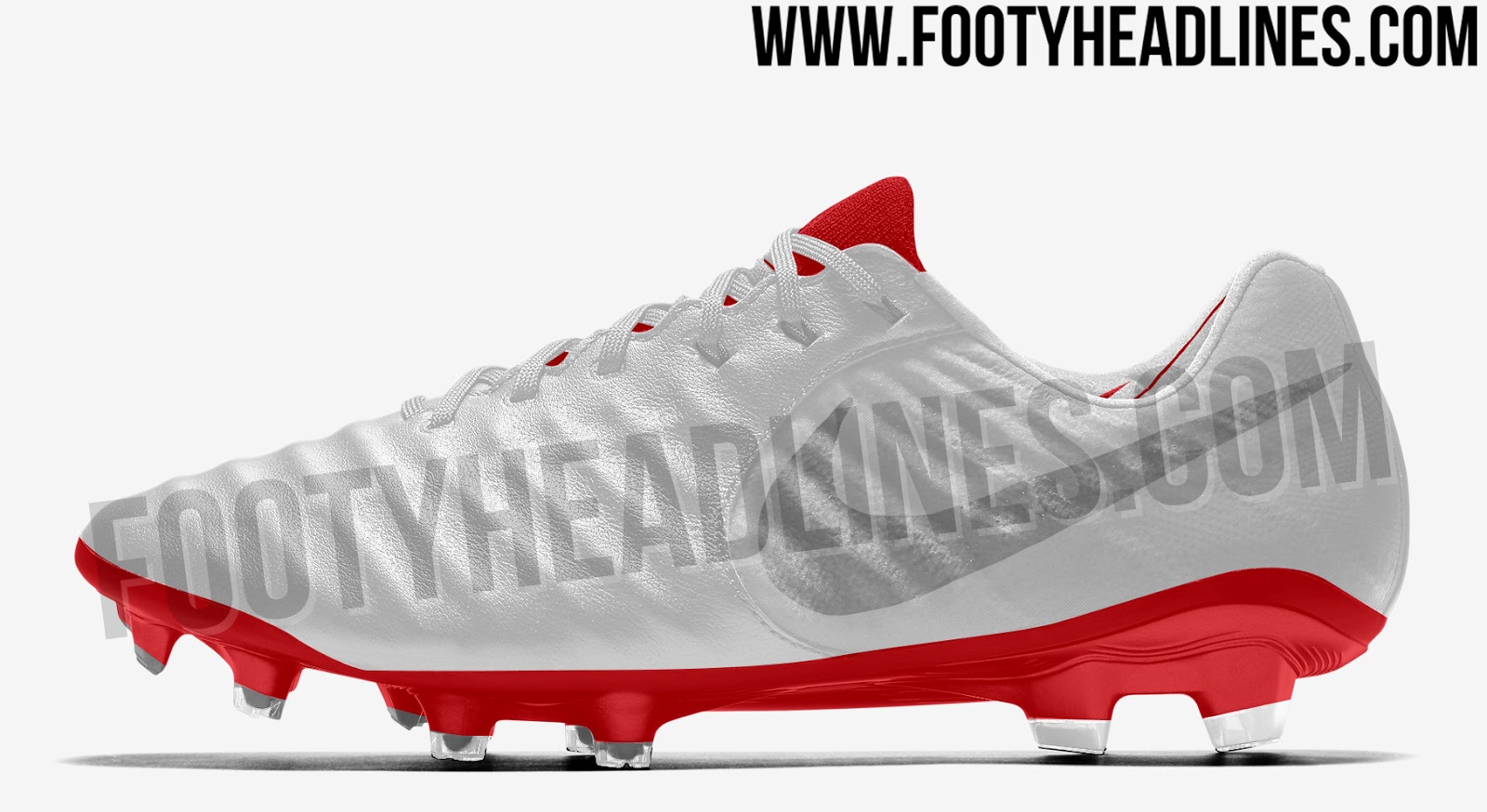 Stunning Wolf Grey Red Silver Nike Tiempo Legend VII Elite
